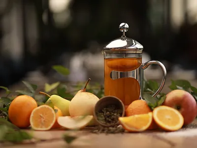 Лимонли чай кўк Axmad