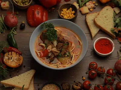 Уйгурский лагмaн