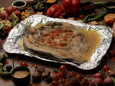 Folgada pishirilgan sazan