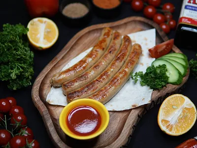 Sırlı kolbaskalar (1 porsiya)