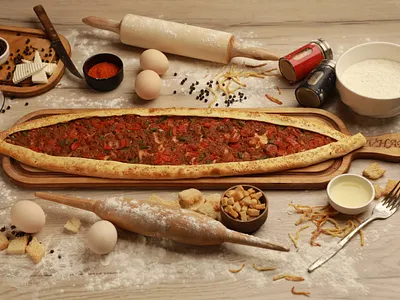 Кимали (мясной фарш) пиде