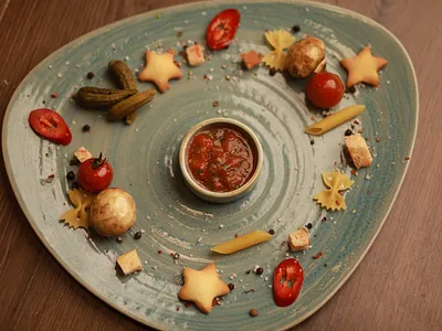 Sabzavotli ikra sousi